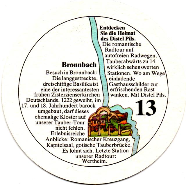 tauberbischofsheim tbb-bw distel entdecken II 13b (rund215-13 bronnbach)